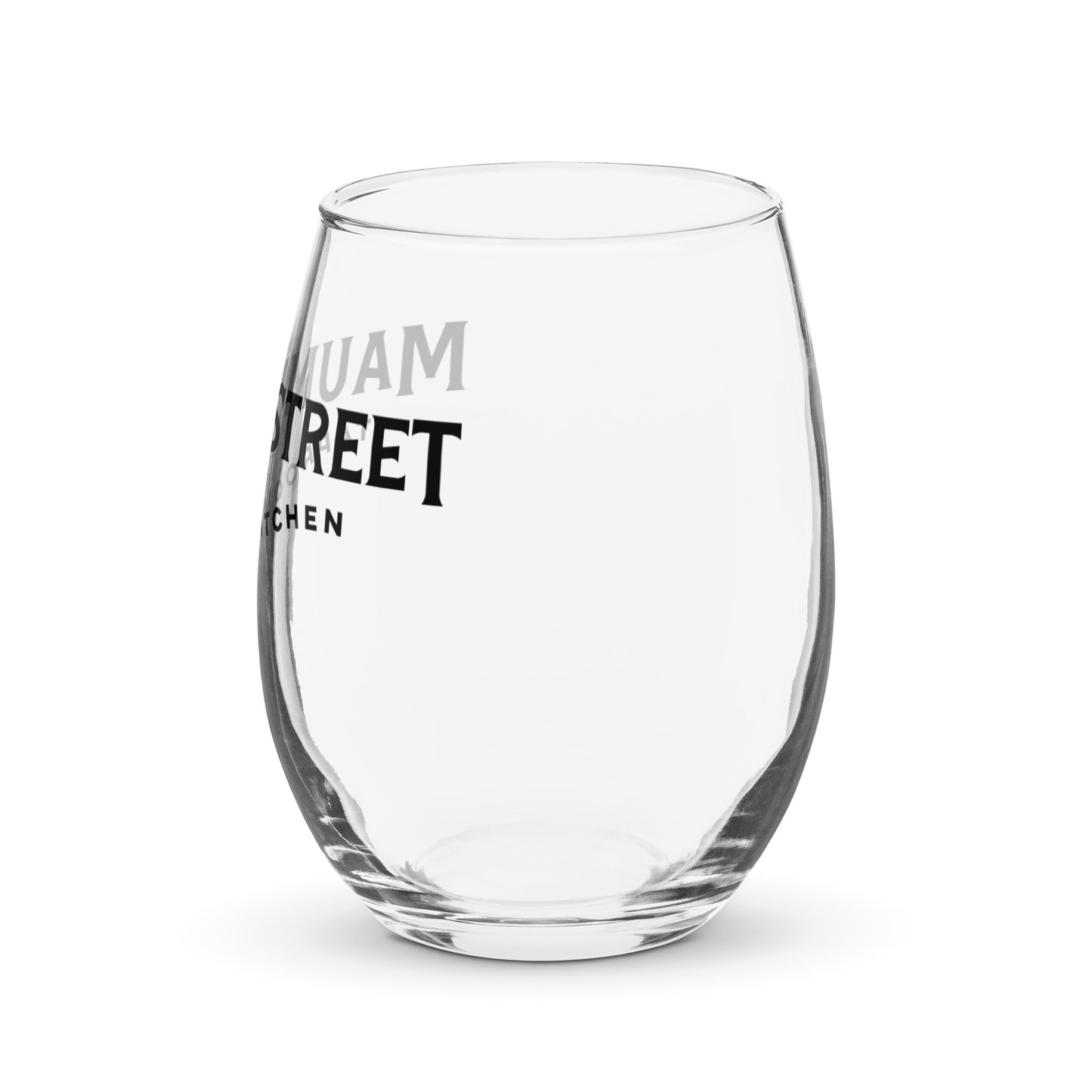 Stemless wine glass